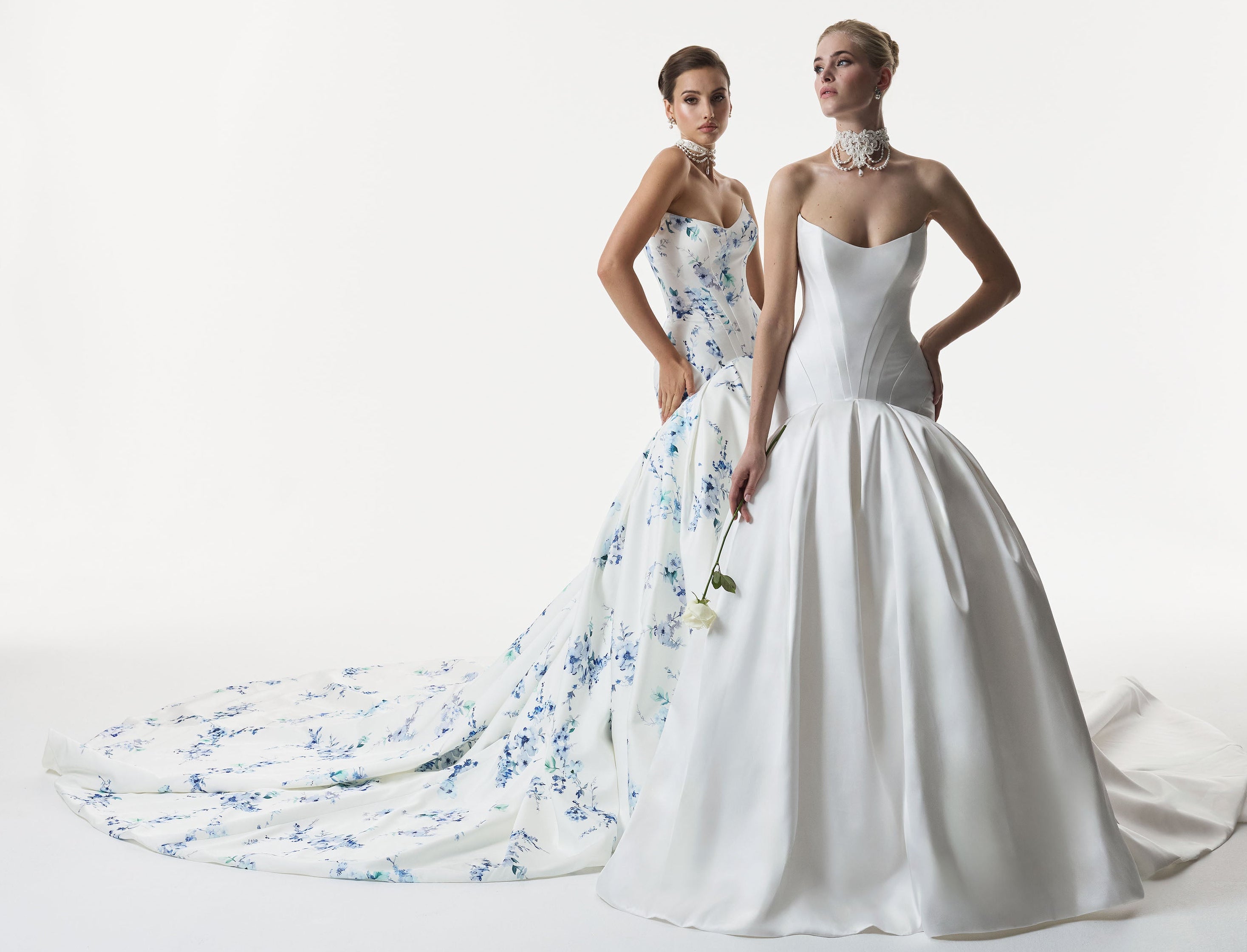 strapless cat eye corset dropped waist ball gown dress with choker