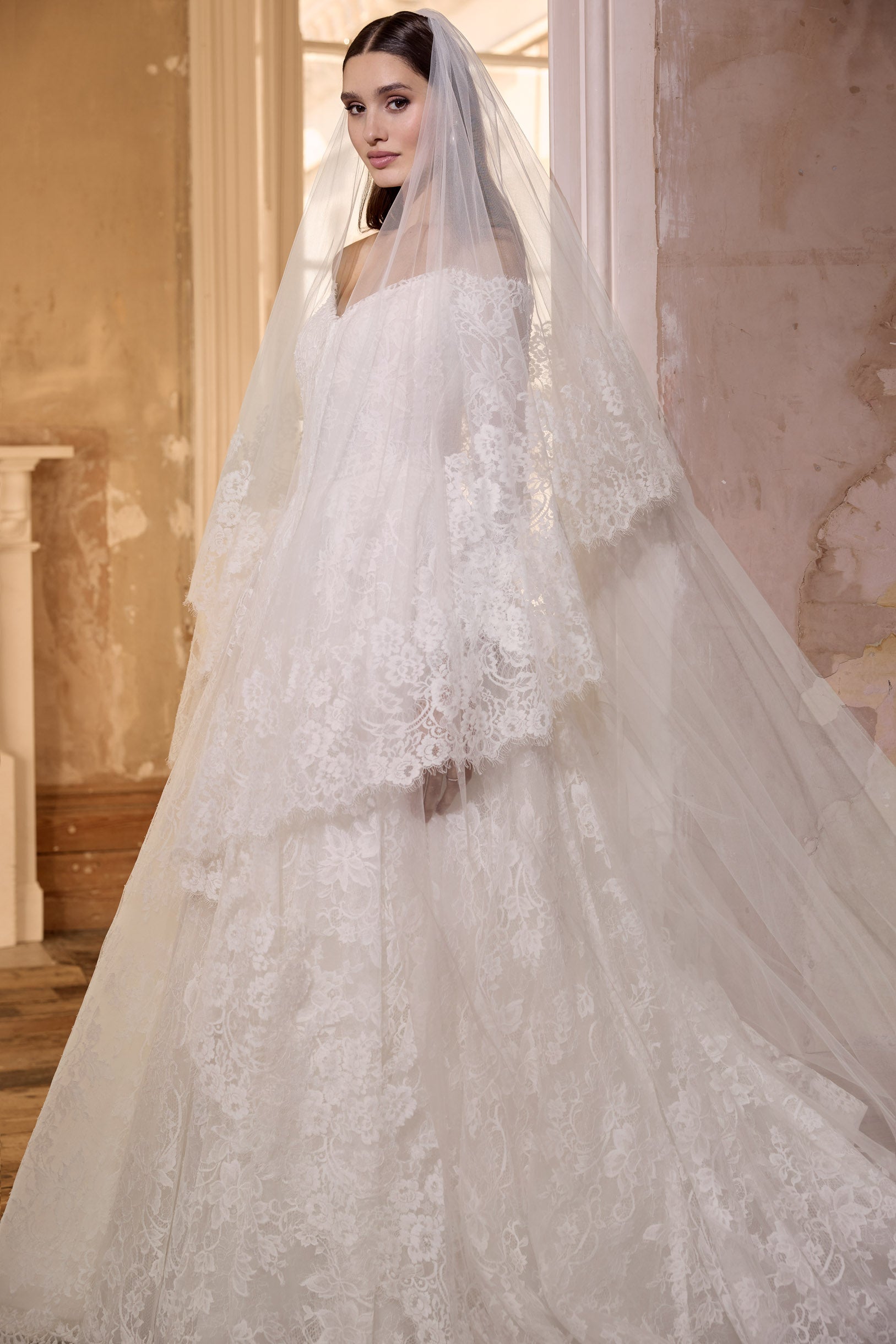 lace-up back and off-the-shoulder sleeves sweetheart neckline lace corset A-line dress